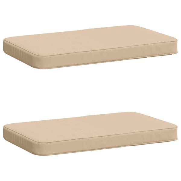 ARDEBO.de - 2-teilige Bankkissen VUGHT 2 pcs 100 % Polyester Creme