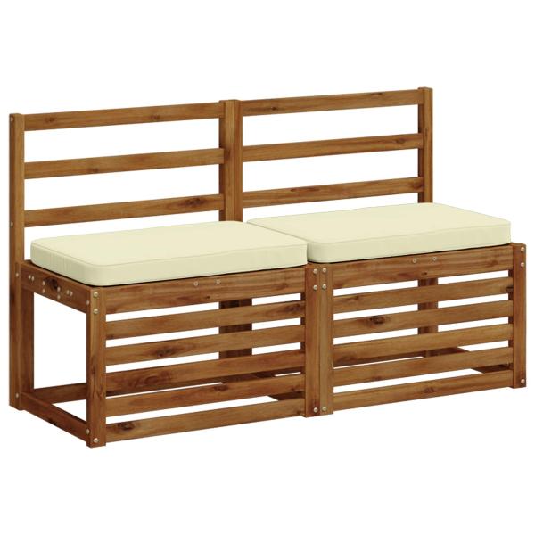 2-teilige Bankkissen VUGHT 2 pcs 100 % Polyester Creme