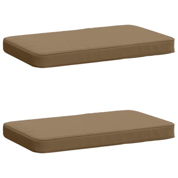 ARDEBO.de - 2-teilige Bankkissen VUGHT 2 pcs 100 % Polyester Taupe