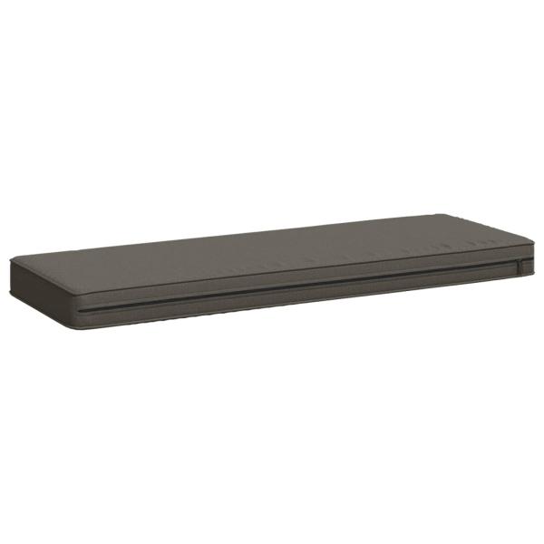 1-teiliges Bankkissen VUGHT 100 % Polyester Grau 80 x 40 x 5 cm