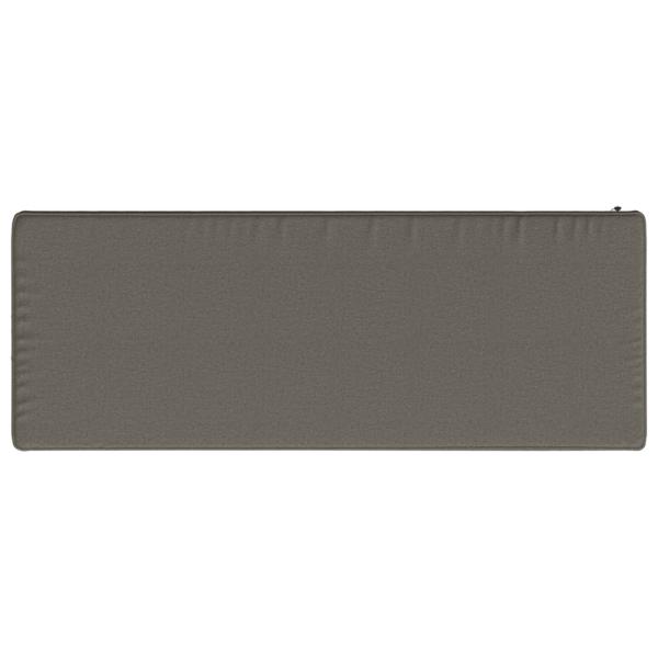 1-teiliges Bankkissen VUGHT 100 % Polyester Grau 80 x 40 x 5 cm