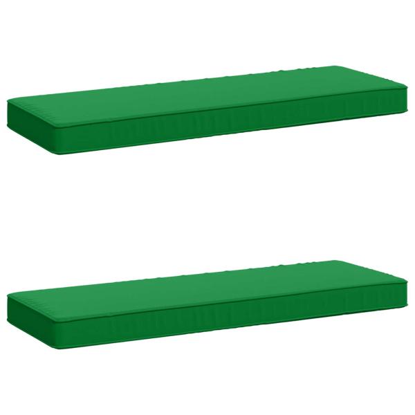 ARDEBO.de - 2-teilige Bankkissen VUGHT 2 pcs 100 % Polyester Grün