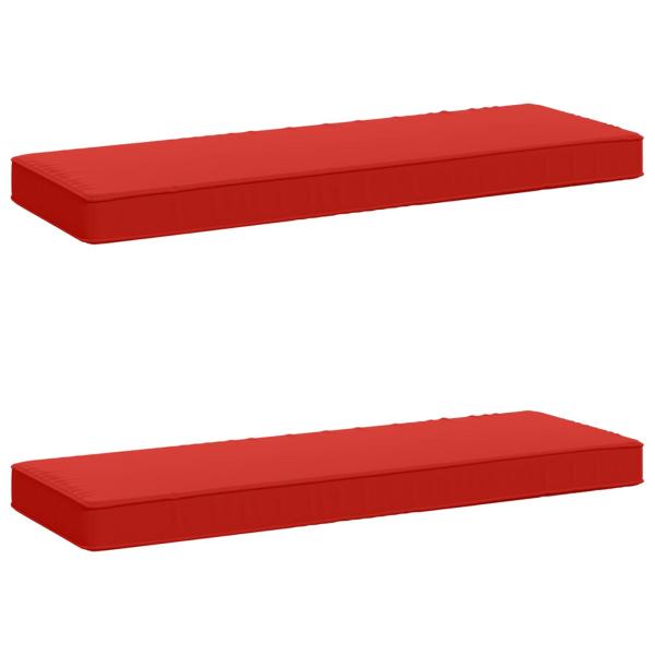ARDEBO.de - 2-teilige Bankkissen VUGHT 2 pcs 100 % Polyester Rot