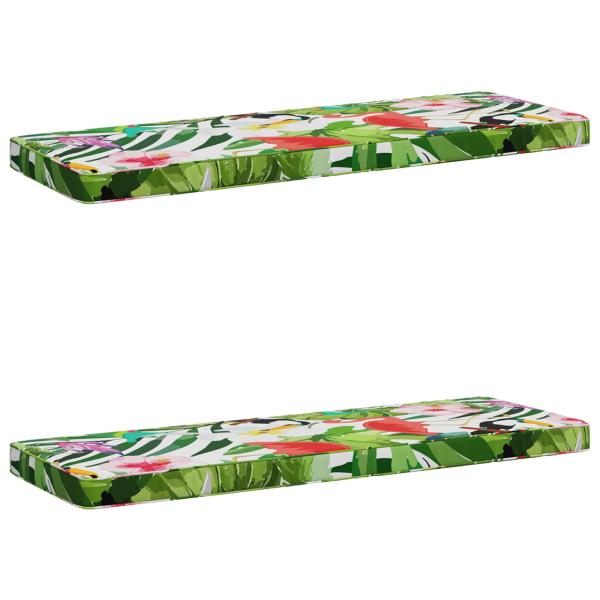 ARDEBO.de - 2-teilige Bankkissen VUGHT 2 stk. 100 % Polyester Mehrfarbig