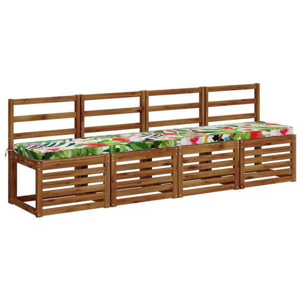 2-teilige Bankkissen VUGHT 2 stk. 100 % Polyester Mehrfarbig