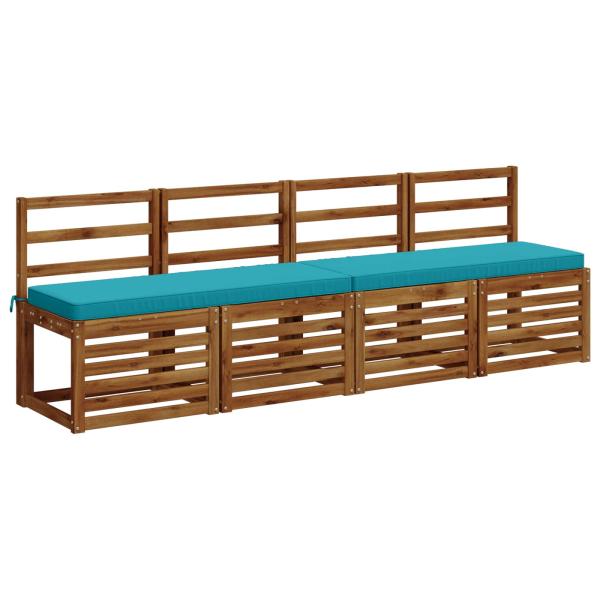 2-teilige Bankkissen VUGHT 2 stk. 100 % Polyester Türkis
