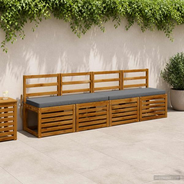 ARDEBO.de - 2-teilige Bankkissen VUGHT 2 stk. 100 % Polyester Blau