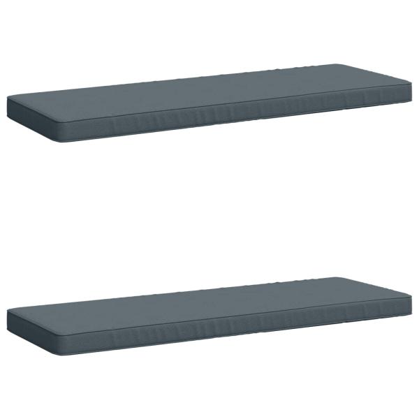 2-teilige Bankkissen VUGHT 2 stk. 100 % Polyester Blau