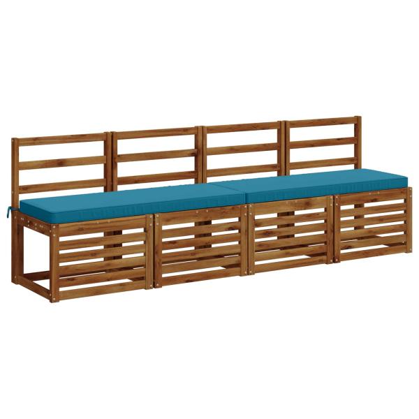 1-teiliges Bankkissen VUGHT 100 % Polyester Himmelblau