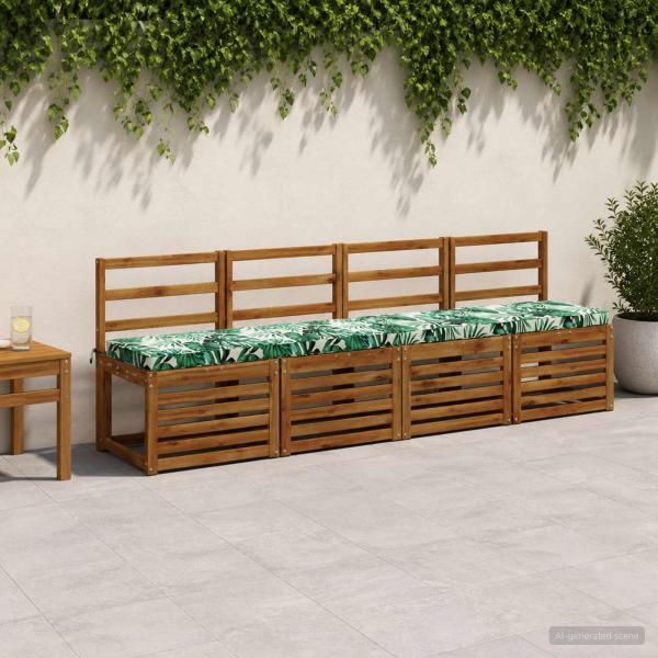 ARDEBO.de - 1-teiliges Bankkissen VUGHT 100 % Polyester Blattmuster