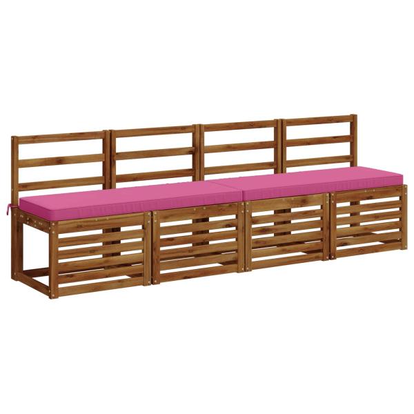 1-teiliges Bankkissen VUGHT 100 % Polyester Rosa