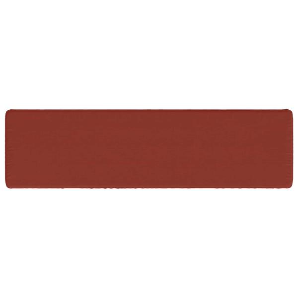 1-teiliges Bankkissen VUGHT 100 % Polyester Rot 140 x 40 x 5 cm