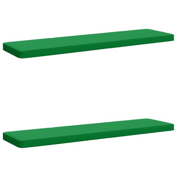 ARDEBO.de - 2-teilige Bankkissen VUGHT 2 stk. 100 % Polyester Grün
