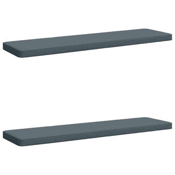2-teilige Bankkissen VUGHT 2 stk. 100 % Polyester Blau
