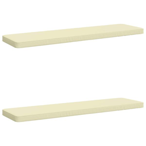 2-teilige Bankkissen VUGHT 2 stk. 100 % Polyester Creme