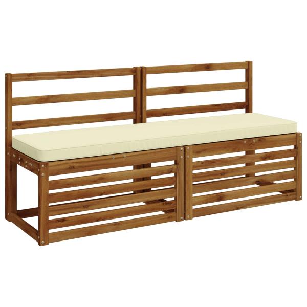 2-teilige Bankkissen VUGHT 2 stk. 100 % Polyester Creme