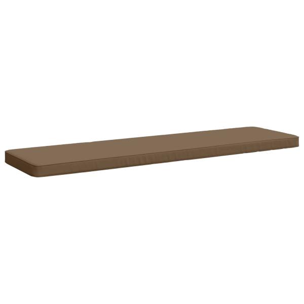 ARDEBO.de - 1-teiliges Bankkissen VUGHT 100 % Polyester Taupe
