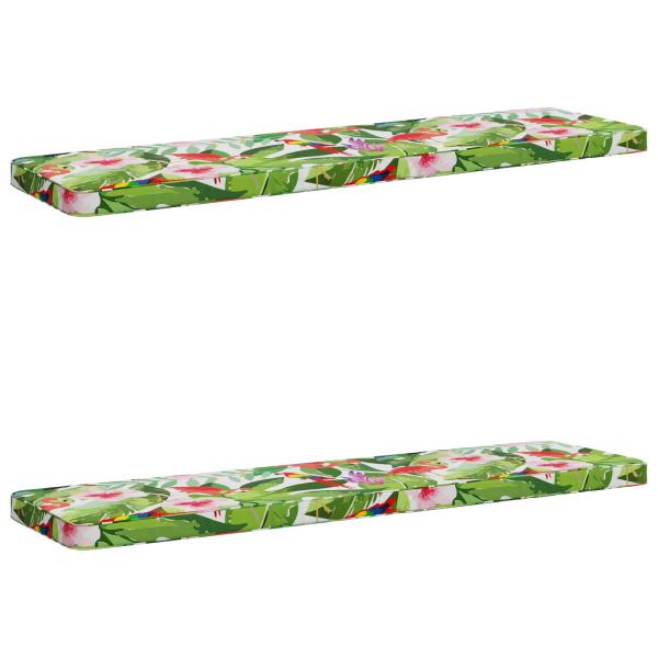 ARDEBO.de - 2-teilige Bankkissen VUGHT 2 stk. 100 % Polyester Mehrfarbig
