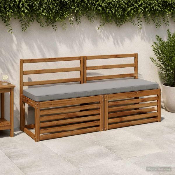 ARDEBO.de - 1-teiliges Bankkissen VUGHT 100 % Polyester Grau