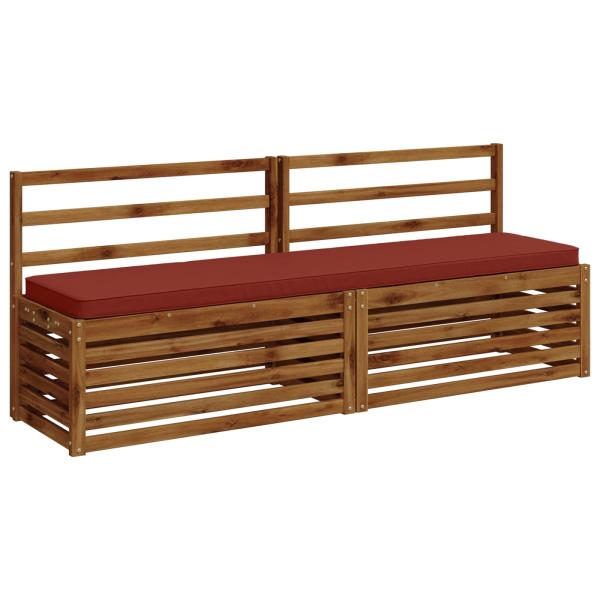 1-teiliges Bankkissen VUGHT 100 % Polyester Rot 170 x 40 x 5 cm