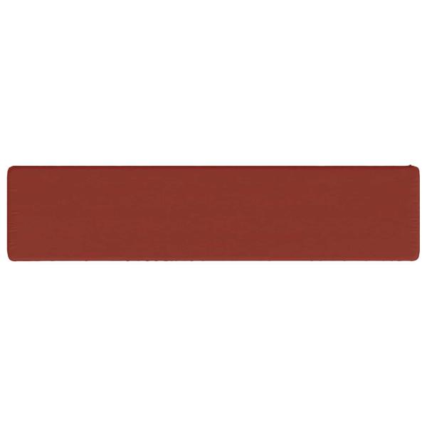 1-teiliges Bankkissen VUGHT 100 % Polyester Rot 170 x 40 x 5 cm