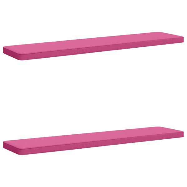 ARDEBO.de - 2-teilige Bankkissen VUGHT 2 stk. 100 % Polyester Rosa