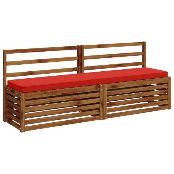 1-teiliges Bankkissen VUGHT 100 % Polyester Rot 170 x 40 x 5 cm