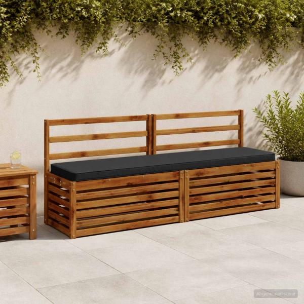 ARDEBO.de - 1-teiliges Bankkissen VUGHT 100 % Polyester Dunkelblau