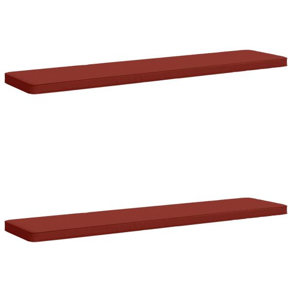 ARDEBO.de - 2-teilige Bankkissen VUGHT 2 stk. 100 % Polyester Rot