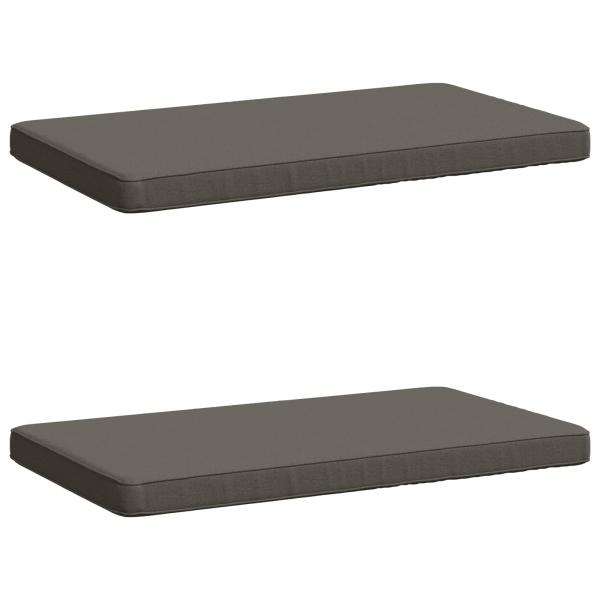 ARDEBO.de - 2-teilige Bankkissen VUGHT 2 stk. 100 % Polyester Grau