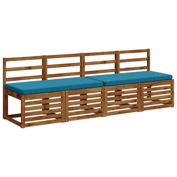 2-teilige Bankkissen VUGHT 2 stk. 100 % Polyester Himmelblau