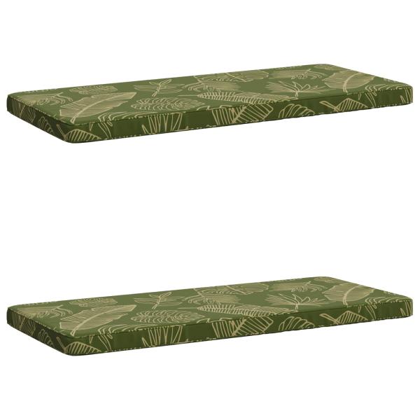 2-teilige Bankkissen VUGHT 2 stk. 100 % Polyester Blattdesign