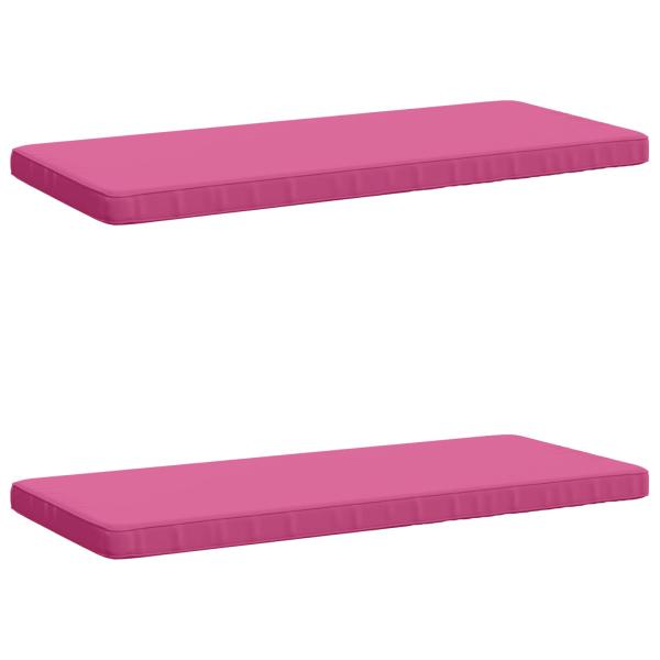 ARDEBO.de - 2-teilige Bankkissen VUGHT 2 stk. 100 % Polyester Rosa