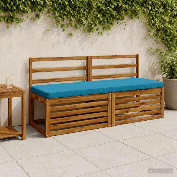 ARDEBO.de - 2-teilige Bankkissen VUGHT 2 stk. 100 % Polyester Himmelblau