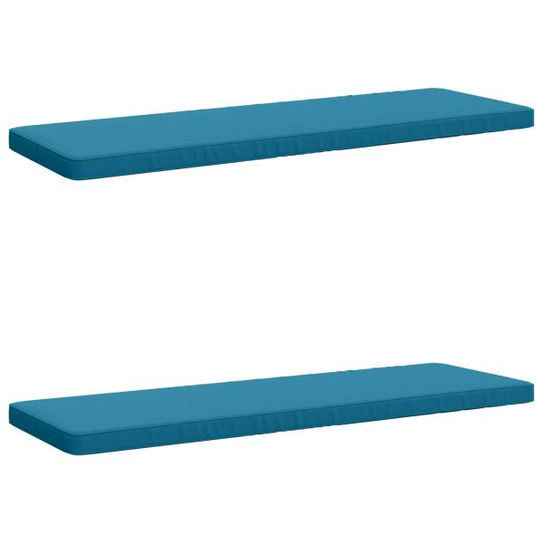 2-teilige Bankkissen VUGHT 2 stk. 100 % Polyester Himmelblau