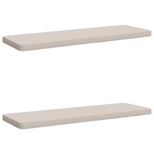 2-teilige Bankkissen VUGHT 2 stk. 100 % Polyester Weiß