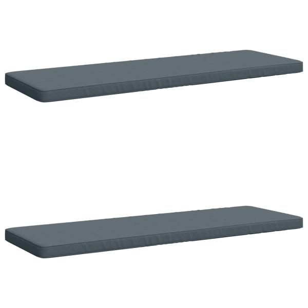 ARDEBO.de - 2-teilige Bankkissen VUGHT 2 stk. 100 % Polyester Blau