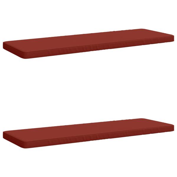 ARDEBO.de - 2-teilige Bankkissen VUGHT 2 stk. 100 % Polyester Rot