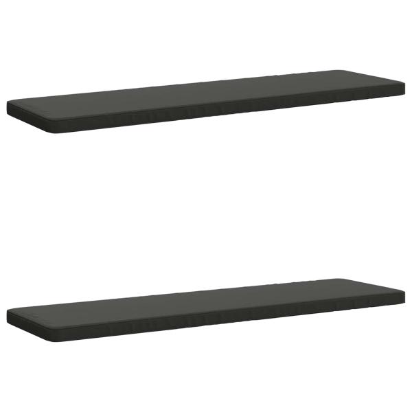 ARDEBO.de - 2-teilige Bankkissen VUGHT 2 stk. 100 % Polyester Anthrazit