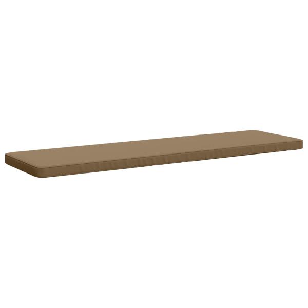 ARDEBO.de - 1-teiliges Bankkissen VUGHT 100 % Polyester Taupe