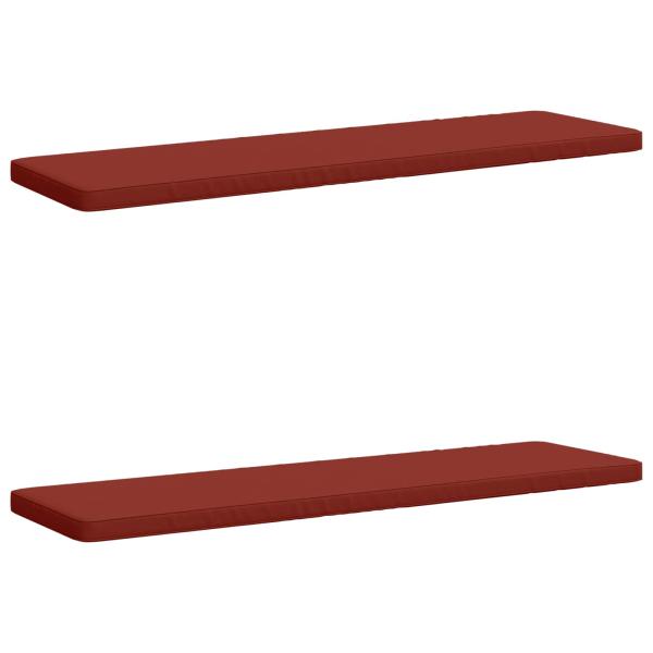 ARDEBO.de - 2-teilige Bankkissen VUGHT 2 stk. 100 % Polyester Rot