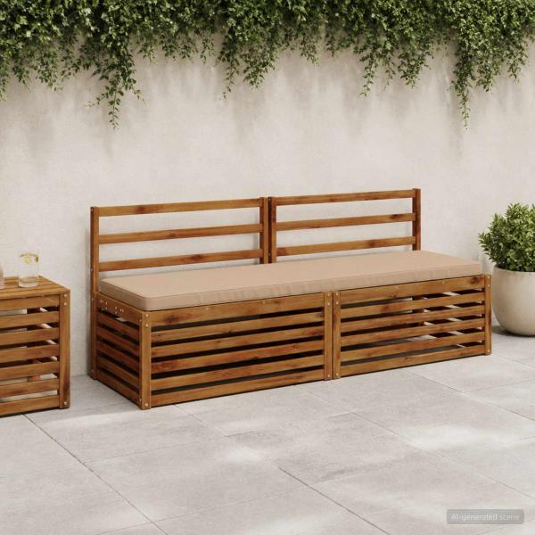 ARDEBO.de - 1-teiliges Bankkissen VUGHT 100 % Polyester Sand