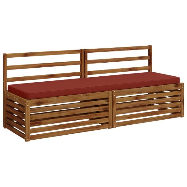 2-teilige Bankkissen VUGHT 2 stk. 100 % Polyester Rot