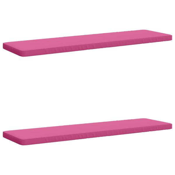 ARDEBO.de - 2-teilige Bankkissen VUGHT 2 stk. 100 % Polyester Rosa