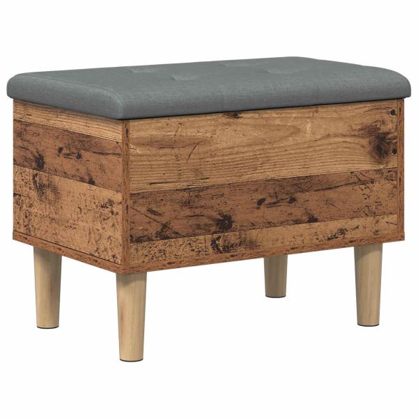 ARDEBO.de - Aufbewahrungsbank mit Kissen Eichenholz 62 x 42 x 46 cm