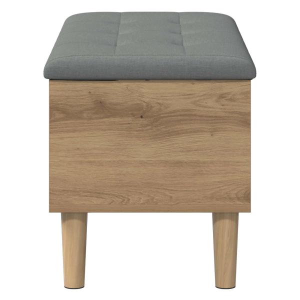 Aufbewahrungsbank mit Kissen Artisan-Eiche 82 x 42 x 46 cm