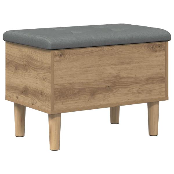 Aufbewahrungsbank mit Kissen Artisan-Eiche 62 x 42 x 46 cm