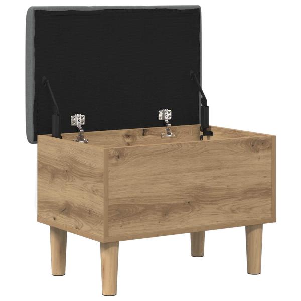 Aufbewahrungsbank mit Kissen Artisan-Eiche 62 x 42 x 46 cm