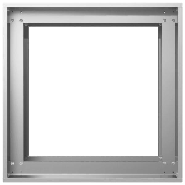 Garten-Pflanzgefäß Silber 40 x 40 x 60 cm Verzinkter Stahl