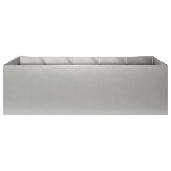 Garten-Pflanzgefäß Silber 200 x 80 x 60 cm Edelstahl